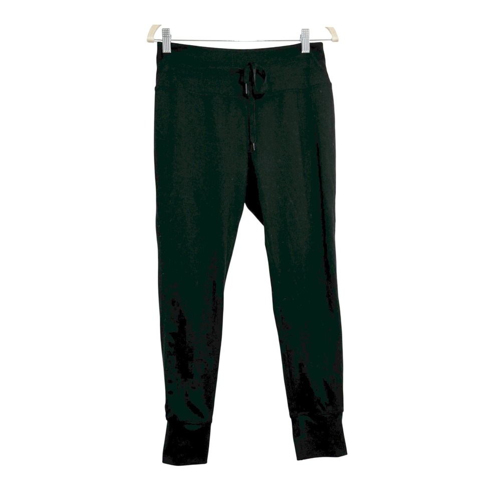 Jockey Womens Black Activewear Joggers Drawstring Sweatpants Size Medium